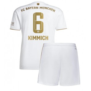 Bayern Munich Joshua Kimmich #6 Bortedraktsett Barn 2022-23 Kortermet (+ Korte bukser)